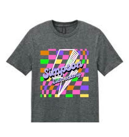 Neon Design Customizable School T-Shirt