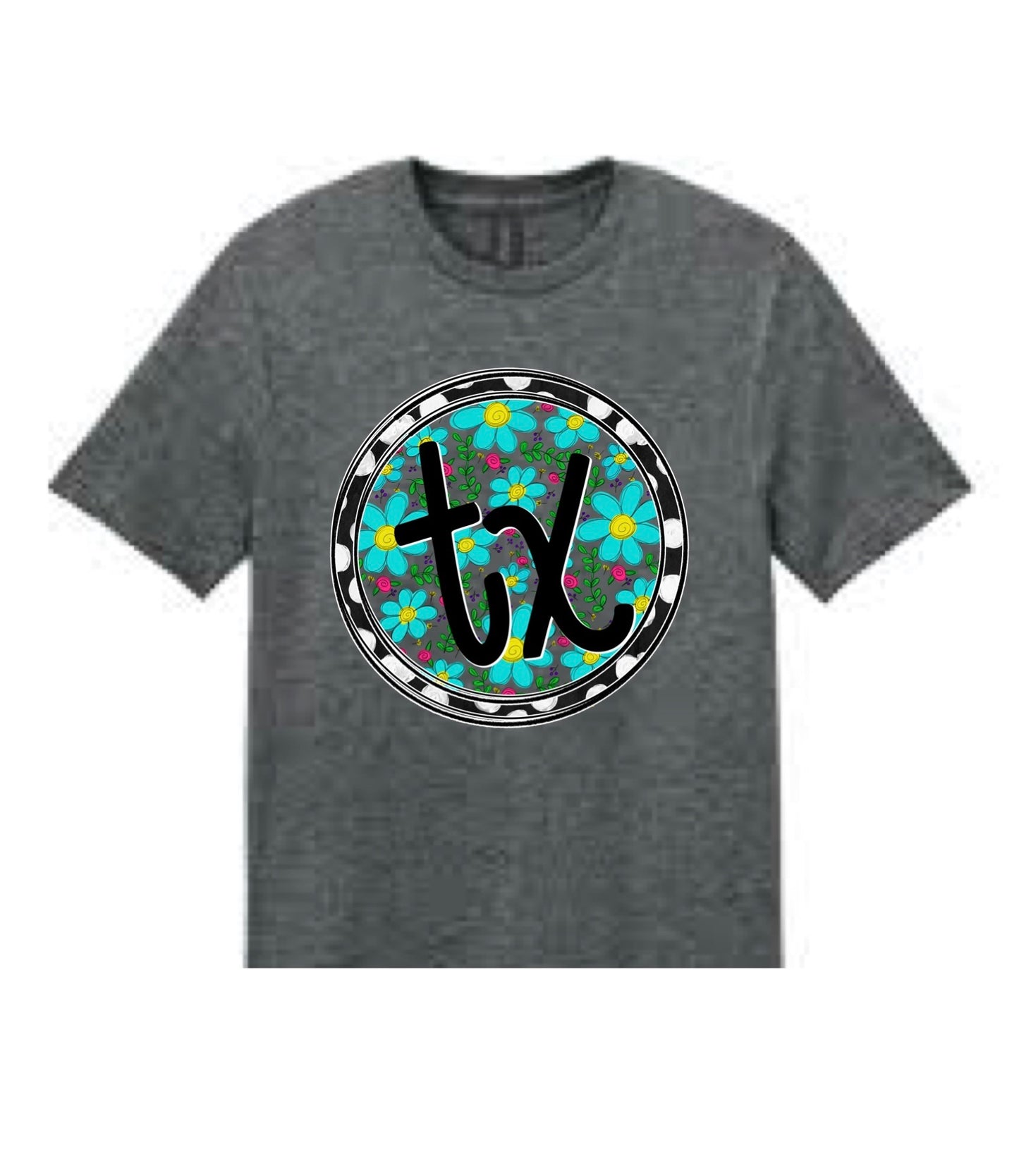 Floral Texas Circle T-Shirt