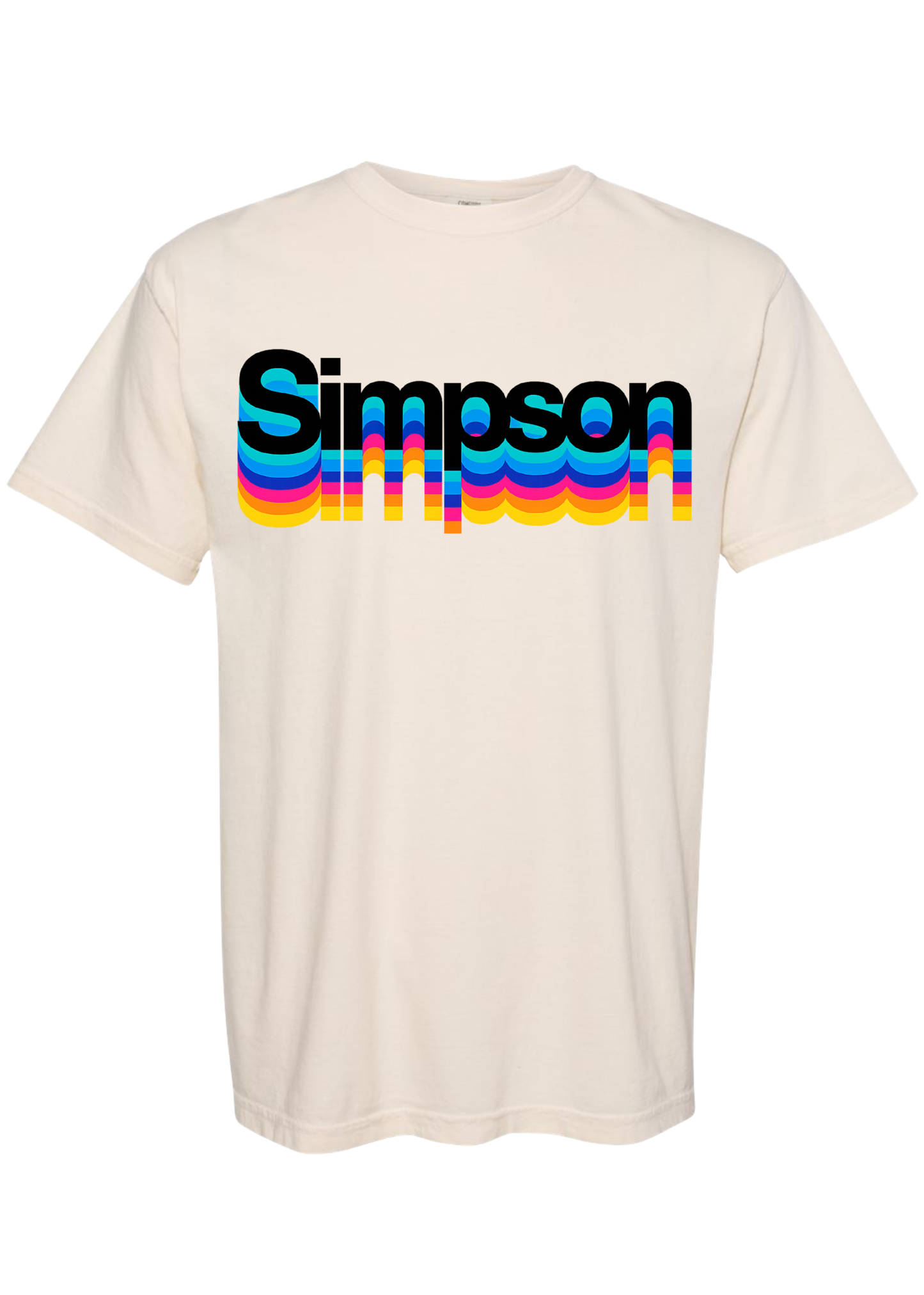 Simpson Retro Rainbow Stack Tee SE