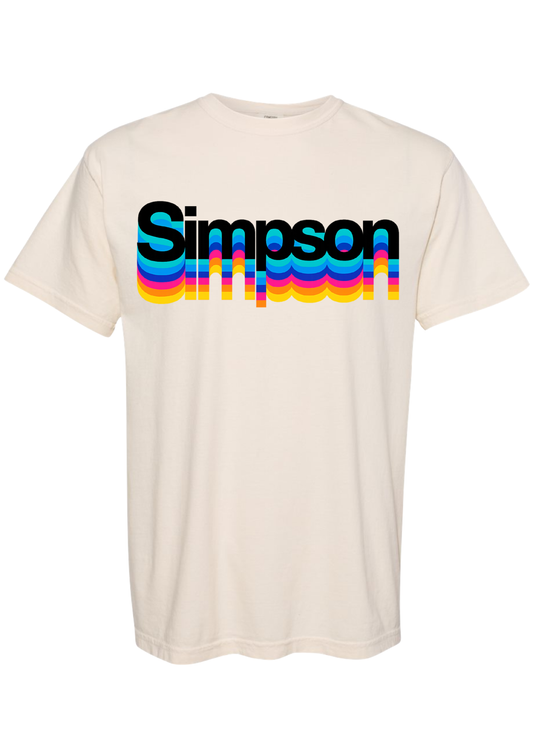 Simpson Retro Rainbow Stack Tee SE